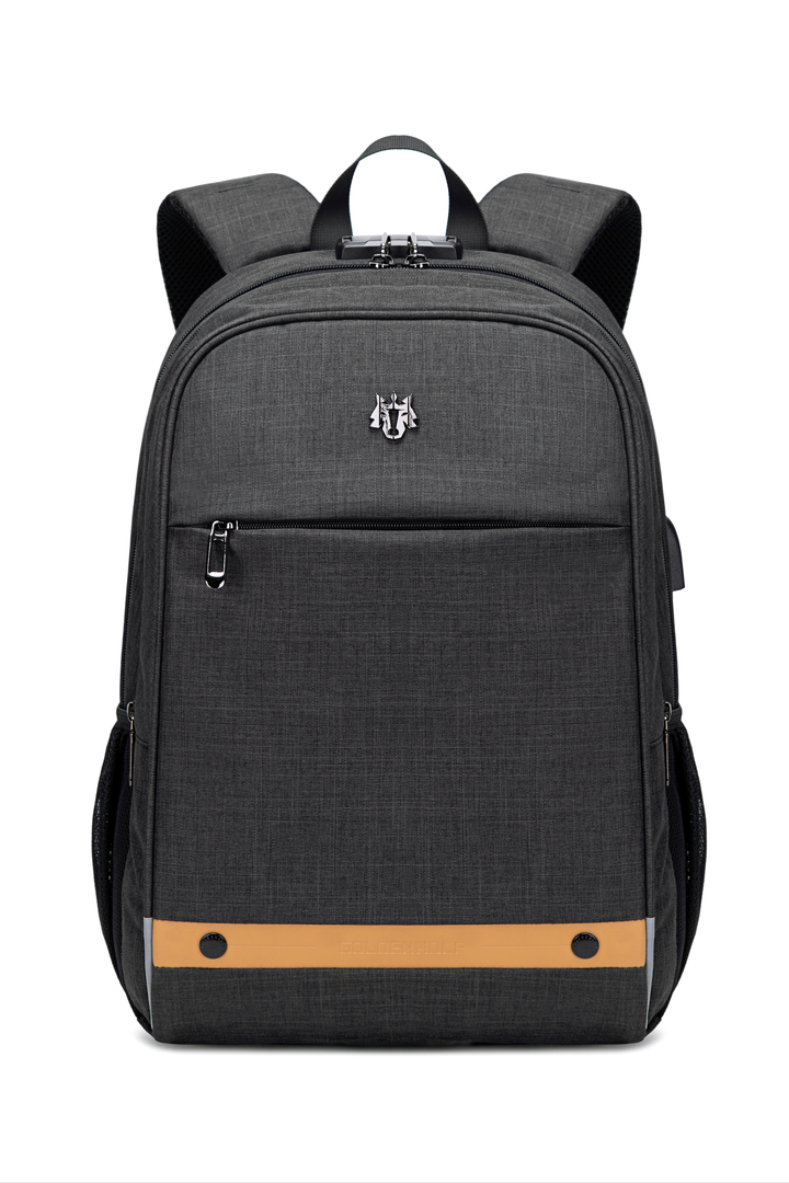 GOLDEN WOLF GB00375 | Mochila para Laptop Impermeable con Puerto de Carga USB - Arctic Hunter Store