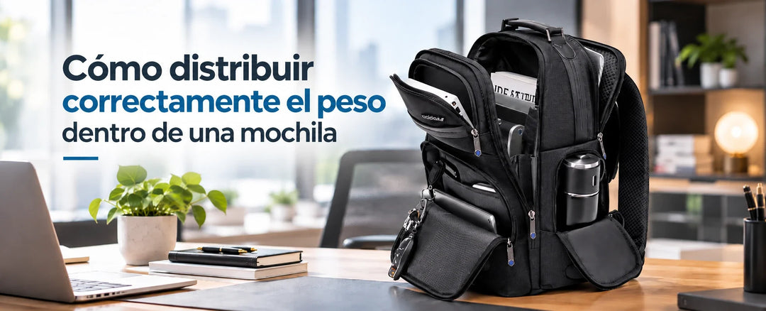 Mochila Arctic Hunter organizada con