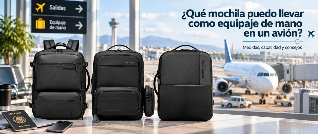 ¿Qué mochila puedo llevar como equipaje de mano en un avión? Medidas, capacidad y consejos