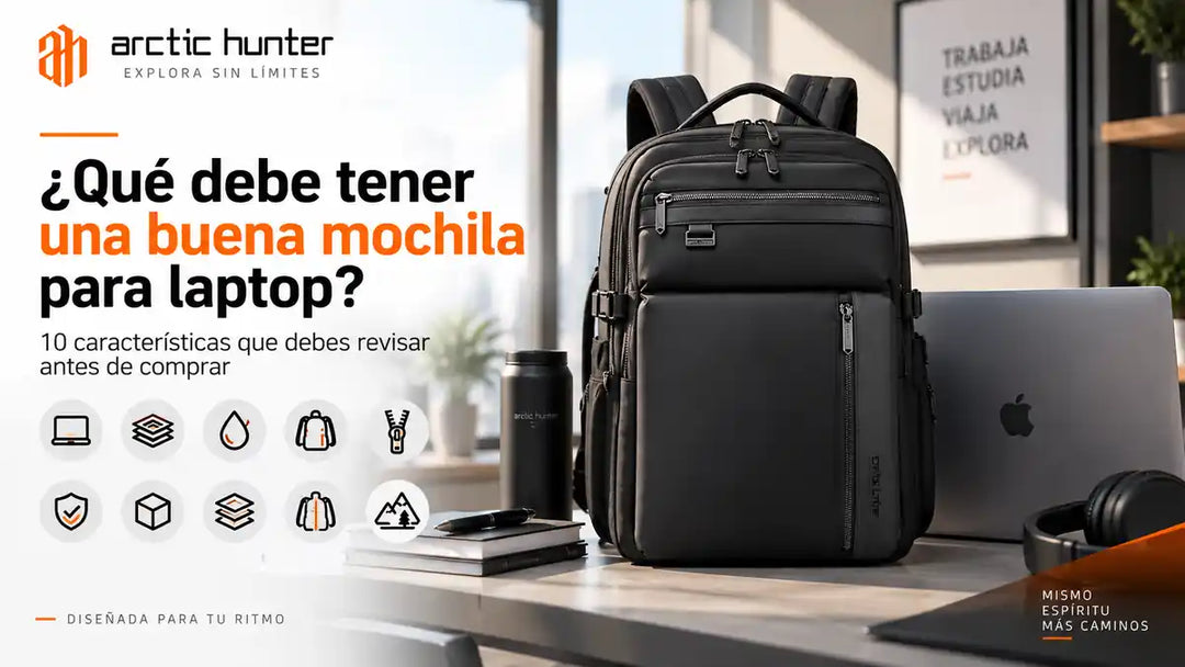 ¿Qué debe tener una buena mochila para laptop? 10 características que debes revisar antes de comprar