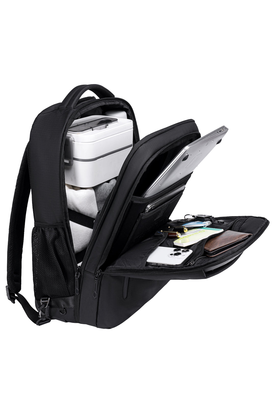 ARCTIC HUNTER LG00657 | Mochila con Ruedas Adulto,  Mochila para Laptop 17.3'', Maletín Grande Resistente al Agua, Bolsa de Viaje para Empresas y Escuelas, Cabina Avión Negro - Arctic Hunter Store