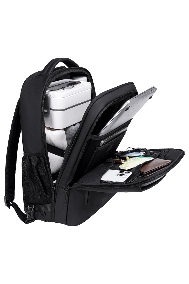 ARCTIC HUNTER LG00657 | Mochila con Ruedas Adulto,  Mochila para Laptop 17.3'', Maletín Grande Resistente al Agua, Bolsa de Viaje para Empresas y Escuelas, Cabina Avión Negro - Arctic Hunter Store