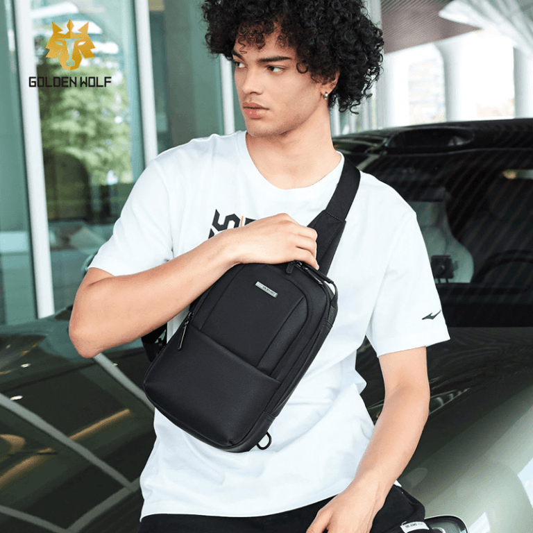 GOLDEN WOLF GXB00725 | crossbody para hombre, ligera y resistente al agua, con diseño urbano y compartimentos para tablet y accesorios. - Arctic Hunter Store