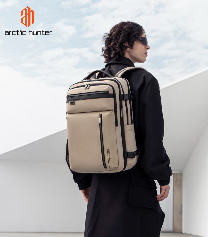 ARCTIC HUNTER B00833 | Mochila Expandible para Viaje, Mochila Unisex 40L Aprobada por Aerolíneas TSA, Impermeable, Para Portátil de 17” y Viajes, Ideal para Trabajo y Universidad - Arctic Hunter Store