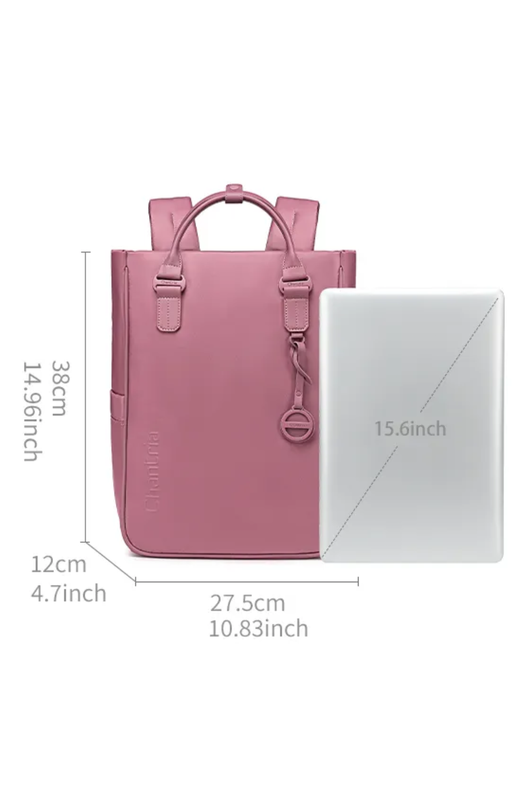 CHATRIA CB00794 | Mochila para Laptop Mujer Impermeable Elegante, Ligera y Organizada con Espacio para laptop 15.6”