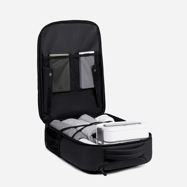 ARCTIC HUNTER LG00657 | Mochila con Ruedas Adulto,  Mochila para Laptop 17.3'', Maletín Grande Resistente al Agua, Bolsa de Viaje para Empresas y Escuelas, Cabina Avión Negro
