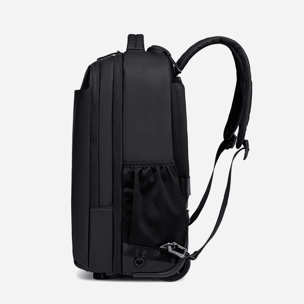 ARCTIC HUNTER LG00657 | Mochila con Ruedas Adulto,  Mochila para Laptop 17.3'', Maletín Grande Resistente al Agua, Bolsa de Viaje para Empresas y Escuelas, Cabina Avión Negro
