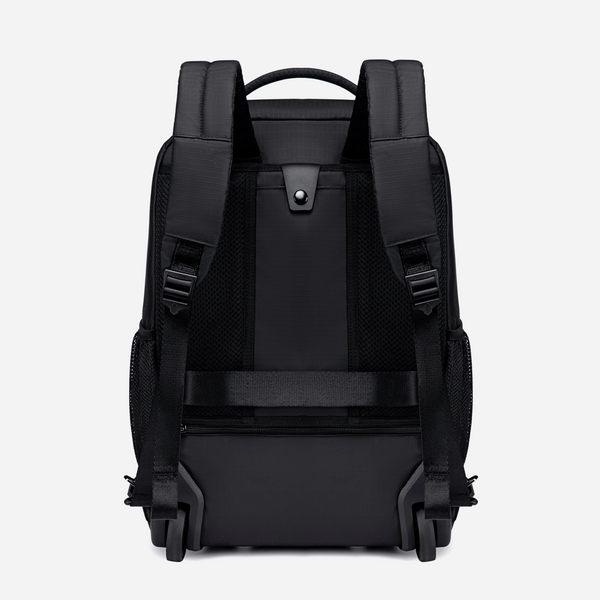 ARCTIC HUNTER LG00657 | Mochila con Ruedas Adulto,  Mochila para Laptop 17.3'', Maletín Grande Resistente al Agua, Bolsa de Viaje para Empresas y Escuelas, Cabina Avión Negro