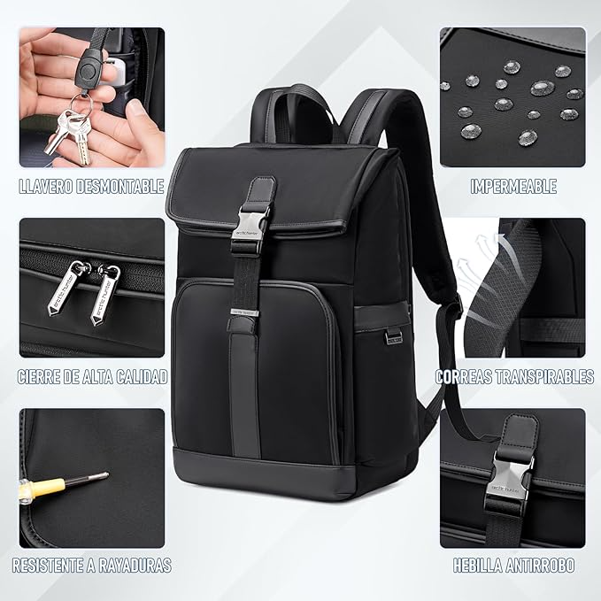 ARCTIC HUNTER B00817 | Mochila para Laptop para Hombre y Mujer, Mochila Universitaria, Resistente al Agua, para Oficina y Uso Diario - Arctic Hunter Store