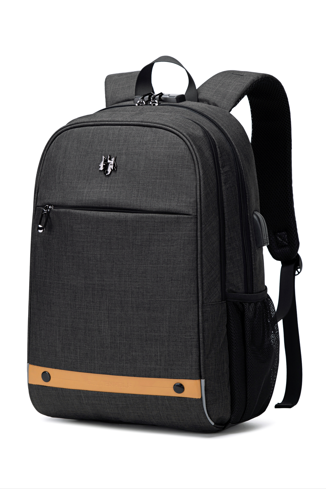 GOLDEN WOLF GB00375 | Mochila para Laptop Impermeable con Puerto de Carga USB - Arctic Hunter Store