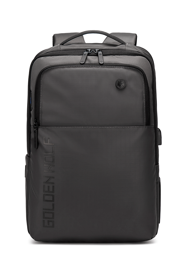 GOLDEN WOLF GB00399 | Mochila Escolar Para Laptop 15.6 Impermeable Color Gris Oscuro - Arctic Hunter Store