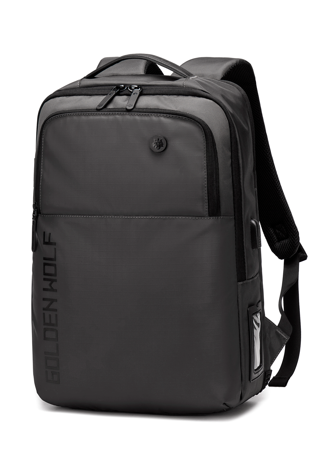 GOLDEN WOLF GB00399 | Mochila Escolar Para Laptop 15.6 Impermeable Color Gris Oscuro - Arctic Hunter Store
