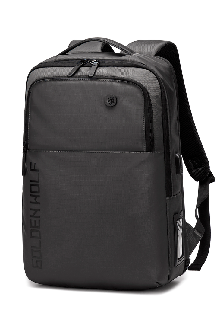 GOLDEN WOLF GB00399 | Mochila Escolar Para Laptop 15.6 Impermeable Color Gris Oscuro - Arctic Hunter Store